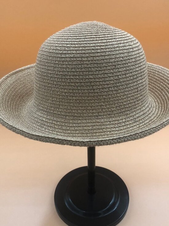 Vintage Magid Straw Cloche Hat – Paper Straw Sun Hat Neutral Beige | Classic main image 9